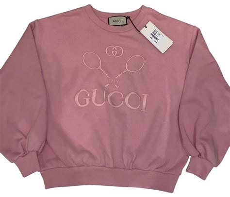 gucci tennis pink sweatshirt|hot pink gucci sweatshirt.